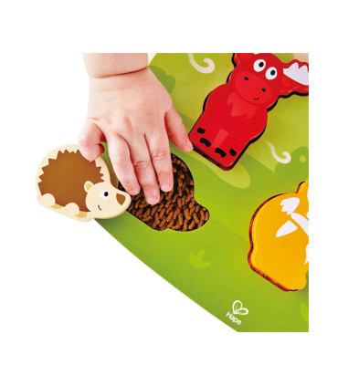 Rompecabezas Táctil de Animales del Bosque Hape