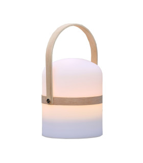 Lámpara LED Lumis Recargable Madera 26.5 cm 3 W Alparamis