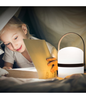 Lámpara LED Lumis Recargable Madera 26.5 cm 3 W Alparamis