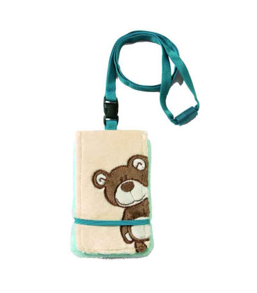 Portatarjetas de Oso marrón oscuro