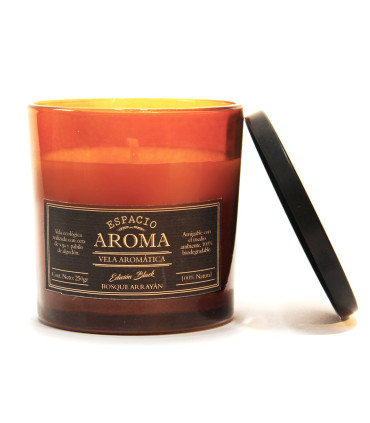 Vela de Soja Aromática 250 g Línea Black Arrrayán Espacio Aroma