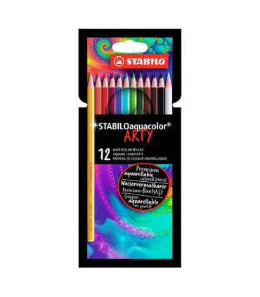 Lápices Aquacolor Arty Stabilo x 12