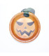 Platos de Cartón Calabaza de Halloween x 8