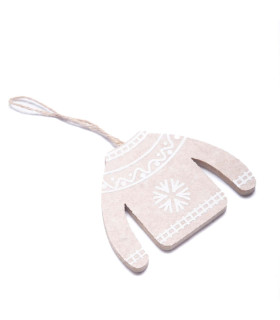 Adorno para Colgar Figura Marrón y Gris 13 cm Alparamis