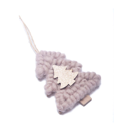 Adorno para Colgar Figura Marrón y Gris 13 cm Alparamis