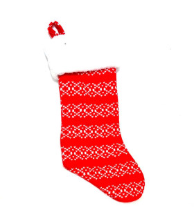 Adorno de Bota Navideña Blanca y Roja 48 cm Alparamis