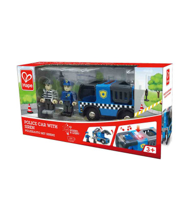 Auto de Policía de Juguete con Sirena Hape