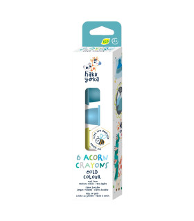 Crayones Bellota Cubo y Cuentas Haku Yoka x 6 20 Pz en 6 Diseños con Exhibidor