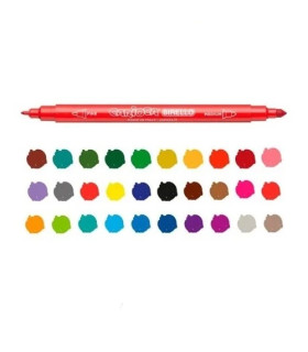 Marcadores Doble Punta Birello Carioca x 30