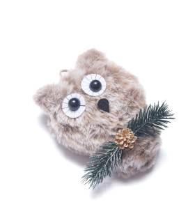 Adorno para Colgar Figura Marrón y Gris 13 cm Alparamis