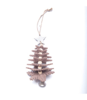 Adorno para Colgar Figura Marrón y Gris 13 cm Alparamis