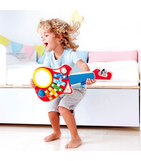 Guitarra 6 en 1 Hape Instrumento Musical de Juguete