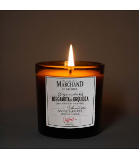 Vela Aromática Marchand D Aromes Bergamota y Orquídea 220 g