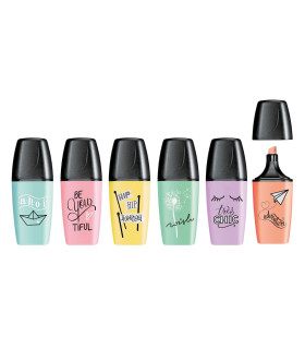 6 Resaltadores Boss Pastel Love Stabilo en Estuche Stabilo