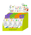 Mini Kit de Rollo para Colorear Haku Yoka 12 Pz en 3 Diseños con Exhibidor