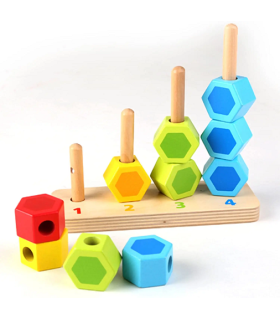 Juego de Bloques Apilar y Contar Hape