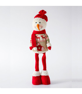 Adorno de Tela Snowman 52 cm Alparamis