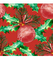 Servilletas 33 x 33 cm Baubles in Red Xmas