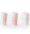 12 Paquetes De 8 Vasos Rosas