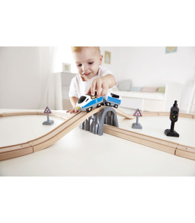 Set de Pista de Trenes en Forma de 8 Hape Vías de Juguete