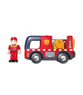 Camión de Bomberos de Juguete con Sirena Hape