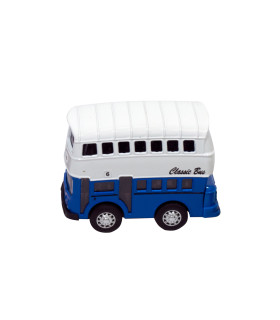 Omnibus de 2 Pisos de Juguete Die Cast 8 cm
