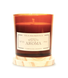 Vela de Soja 250 g Línea Botánica Campos de Lavanda Espacio Aroma