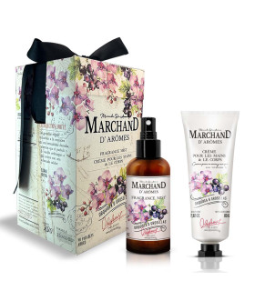 Cubo Marchand D Aromes Fragrance Mist y Crema de Manos y Corporal Orquídea y Grosellas