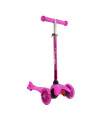 Monopatín de Aluminio Rocker Mini de 3 Ruedas Rosa