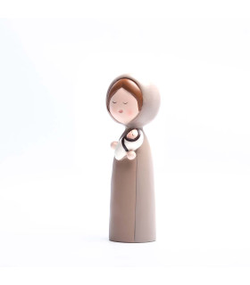 Adorno de María y Niño Jesús 18 cm Alparamis