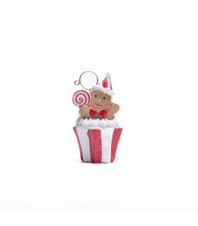 Adorno de Gingerbread Man Portatarjeta 11 cm Alparamis