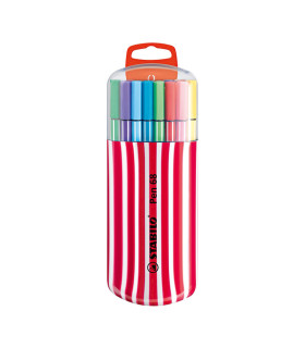Marcadores Pen 68 Zebra Estuche Frutilla Stabilo x 20