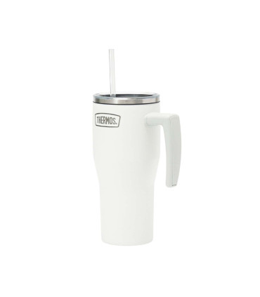 Taza Térmica con Asa y Sorbete Thermos Classic 850 ml Blanco