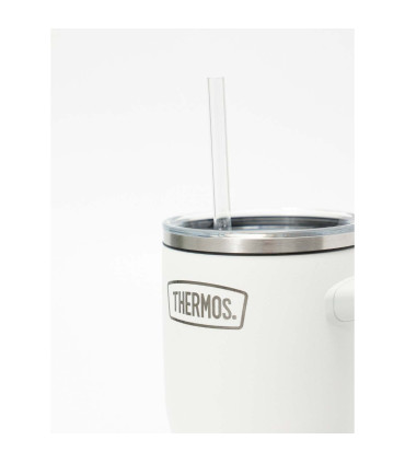 Taza Térmica con Asa y Sorbete Thermos Classic 850 ml Blanco