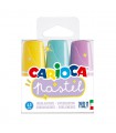 Resaltadores Colores Pastel Carioca x 3