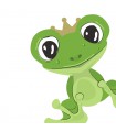 Servilletas 33x33 Troqueladas Silhouette Frog Prince
