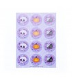 Stickers Violetas de Halloween x 120
