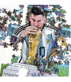 Libro con Rompecabezas Messi Campeón del Mundo