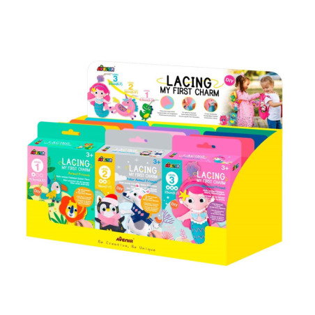 Kits de Costura My First Charm 12 Pz en 10 Diseños con Exhibidor Avenir