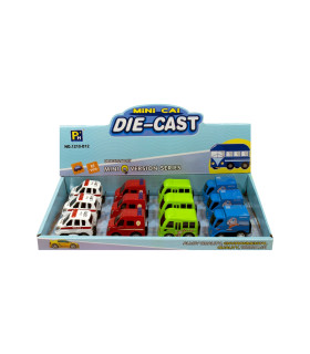 Auto Mini CAI Servicios de Juguete Die Cast 6 cm Surtido