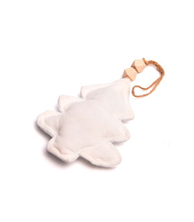 Adornos Navideños Colgantes de Tela 17 cm x 2 Crema Alparamis