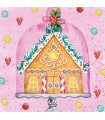 Servilletas 33 x 33 cm Gingerbread House Xmas