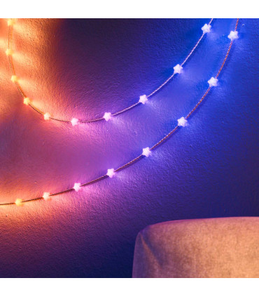 200 Luces LED Decorativas Inteligentes Candies Stars RGB USBC Twinkly