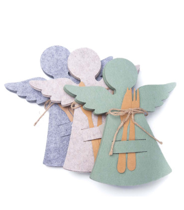 Posacubiertos de Fieltro Angel 22 cm Alparamis x 4