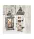 Servilleta 33X33 Wooden Lanterns Xmas