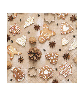 Servilletas 33X33 Christmas Cookies