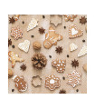 Servilletas 33X33 Christmas Cookies