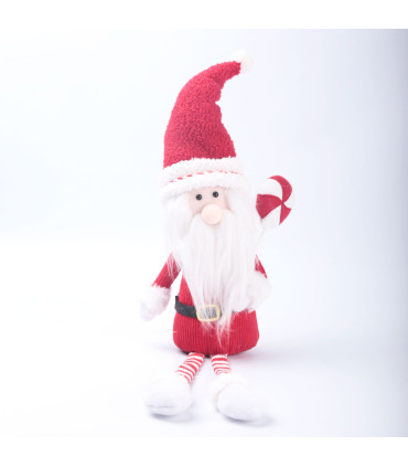 Adorno de Santa Sentado Piernas Extensibles 61 cm Alparamis