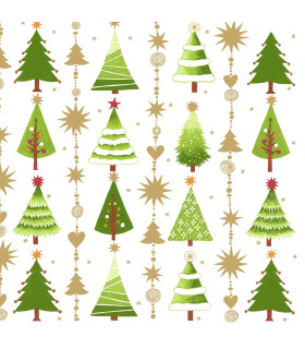 Servilletas 33 x 33 cm Fine Little Trees Xmas