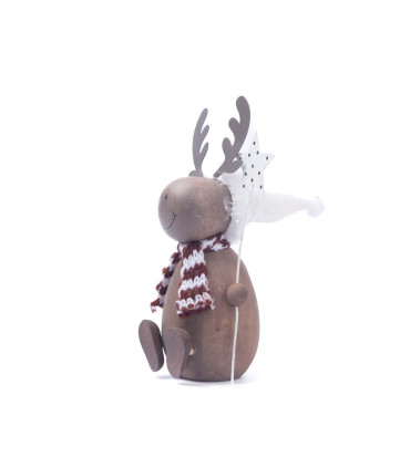 Adorno Figura de Navidad Sentada 13 cm Natural Alparamis